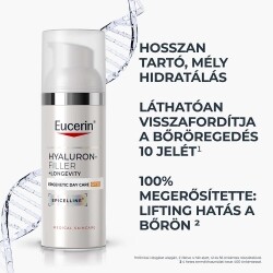 EUCERIN Hyaluron-Filler + Longevity Epigenetic Nappali arcápoló SPF30 (50 ml)