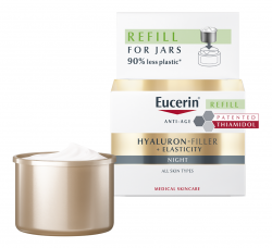 EUCERIN Hyaluron-Filler+Elasticity Bőrtömörséget Regeneráló Éjszakai Arckrém öko-utántöltő 50 ml