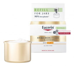 EUCERIN#Hyaluron-Filler+Elasticity Bőrtömörséget Regeneráló Nappali Arckrém SPF30 öko-utántöltő 50 ml