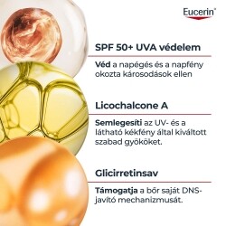 EUCERIN Sun Oil Control Dry Touch Színtelen Napozó Spray SPF50 (200 ml)