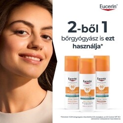 EUCERIN Sun Oil Control színezett napozó krém-gél arcra light SPF50+ light (50 ml)